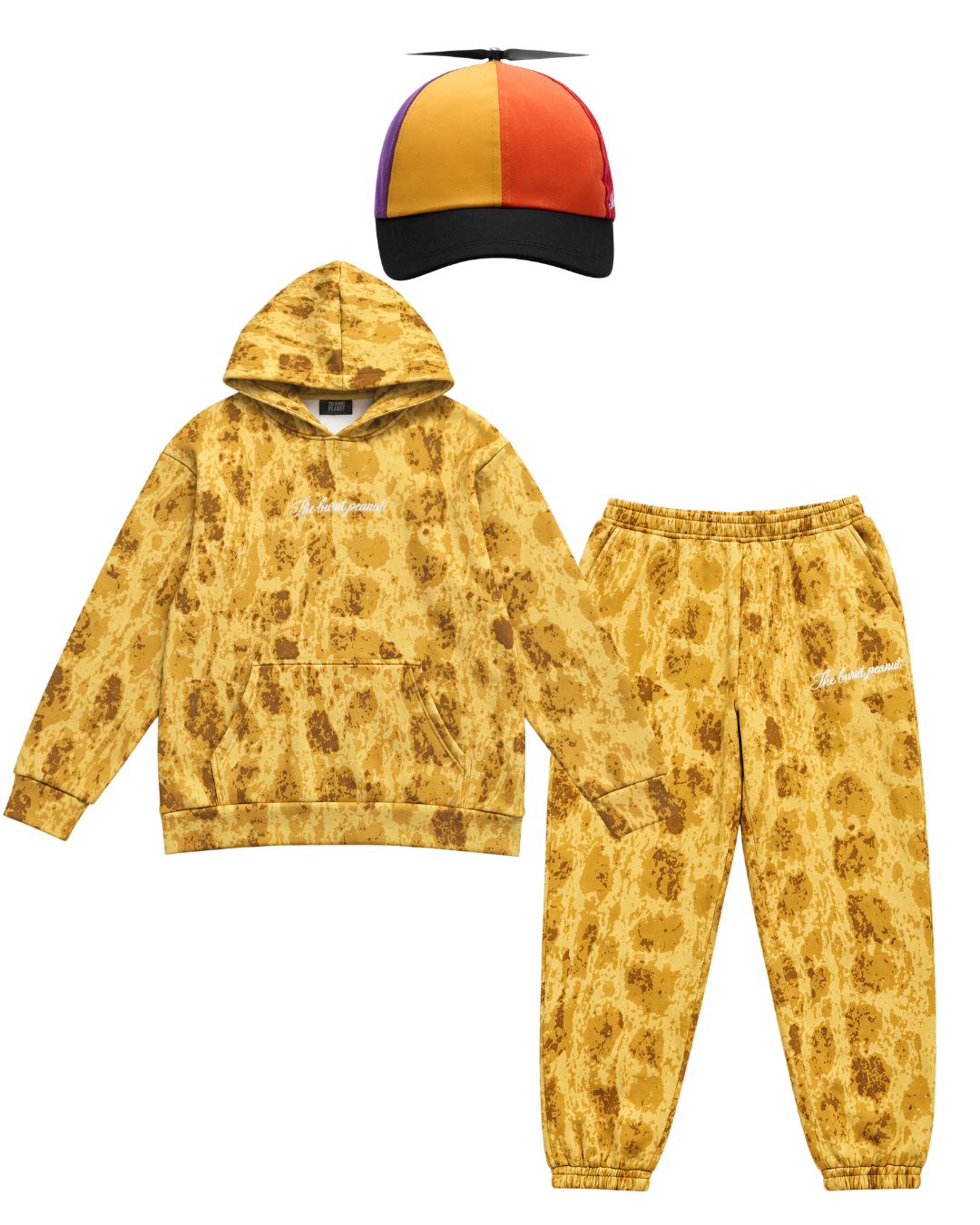 Burnt Peanut Sweat Set w/ Spinny Hat